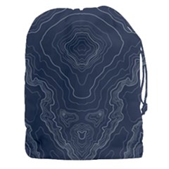 Blue Topography Drawstring Pouch (3xl) by goljakoff