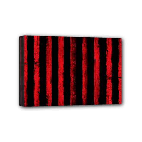 Red Lines Mini Canvas 6  X 4  (stretched) by goljakoff