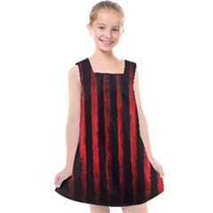 Red Lines Kids  Cross Back Dress by goljakoff