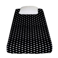 Stars On Black Ink Fitted Sheet (single Size) by goljakoff