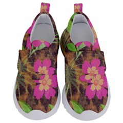 Jungle Floral Kids  Velcro No Lace Shoes by PollyParadise