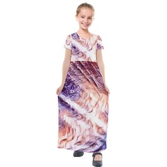 Sonic Boom Kids  Short Sleeve Maxi Dress by MRNStudios