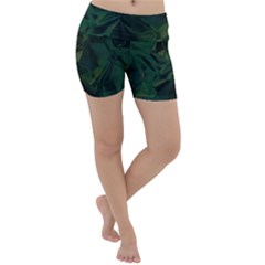 Sea Green Lightweight Velour Yoga Shorts by LW323