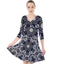 Design C1 Quarter Sleeve Front Wrap Dress View1