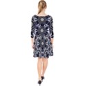 Design C1 Quarter Sleeve Front Wrap Dress View2