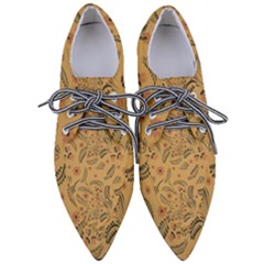 Folk Floral Pattern  Flowers Abstract Surface Design  Seamless Pattern Pointed Oxford Shoes by Eskimos