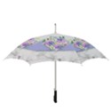 Minimal Purble Floral Marble A Straight Umbrellas View3