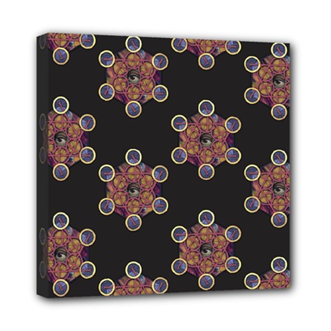 Metatron Cube Mini Canvas 8  X 8  (stretched) by gloriasanchez