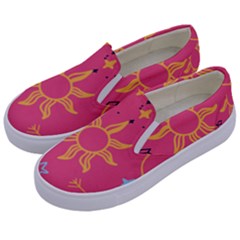 Pattern Mystic Color Kids  Canvas Slip Ons by alllovelyideas