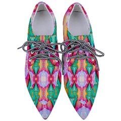 Colorful Abstract Painting E Pointed Oxford Shoes by gloriasanchez