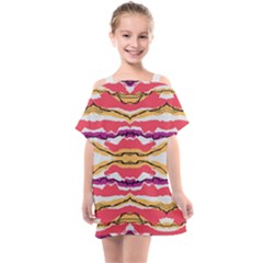 Earth Boho Print Kids  One Piece Chiffon Dress by gloriasanchez