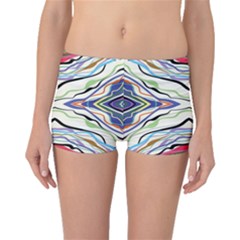 Bohemian Colorful Pattern B Boyleg Bikini Bottoms by gloriasanchez