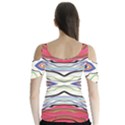 Bohemian Colorful Pattern B Butterfly Sleeve Cutout Tee  View2