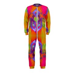 Glitch Futuristic Punk  Onepiece Jumpsuit (kids) by gloriasanchez