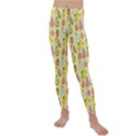 Tropical Fruits Pattern  Kids  Lightweight Velour Leggings View1