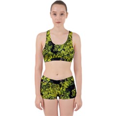 Acid Green Patterns Work It Out Gym Set by kaleidomarblingart