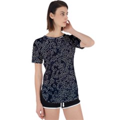 Neon Geometric Pattern Design Perpetual Short Sleeve T-shirt by dflcprintsclothing