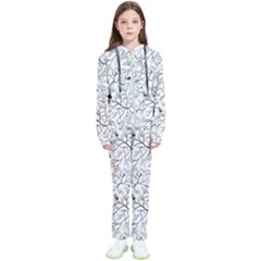 Pencil Flowers Seamless Pattern Kids  Tracksuit by SychEva