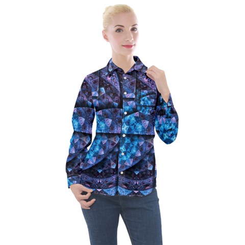 Dismembered Mandala Women s Long Sleeve Pocket Shirt by MRNStudios