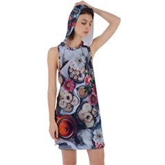 Cookies & Tea Tray  Racer Back Hoodie Dress by Incredible