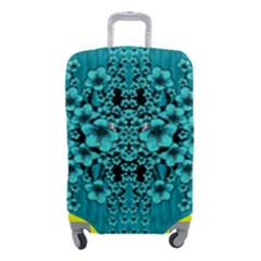 Blue Flowers So Decorative And In Perfect Harmony Luggage Cover (small) by pepitasart