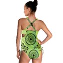 Green Grid Cute Flower Mandala Tankini Set View2