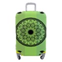 Green Grid Cute Flower Mandala Luggage Cover (Small) View1