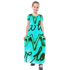  Graffiti Love Kids  Short Sleeve Maxi Dress by essentialimage365