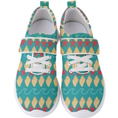 Starfish And Seashells  Sea Men s Velcro Strap Shoes by SychEva