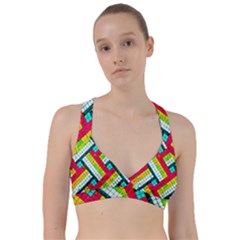 Pop Art Mosaic Sweetheart Sports Bra by essentialimage365