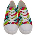 Pop Art Mosaic Women s Low Top Canvas Sneakers View1