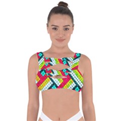 Pop Art Mosaic Bandaged Up Bikini Top by essentialimage365