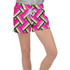 Pop Art Mosaic Velour Lounge Shorts by essentialimage365