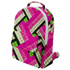 Pop Art Mosaic Flap Pocket Backpack (small) by essentialimage365