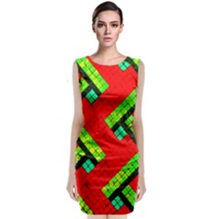 Pop Art Mosaic Classic Sleeveless Midi Dress by essentialimage365