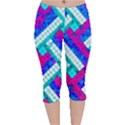 Pop Art Mosaic Velvet Capri Leggings  View1