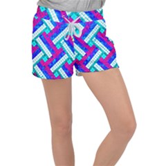 Pop Art Mosaic Velour Lounge Shorts by essentialimage365