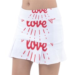 All You Need Is Love Classic Tennis Skirt by DinzDas