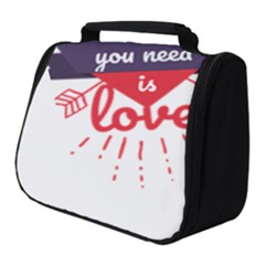 All You Need Is Love Full Print Travel Pouch (small) by DinzDas