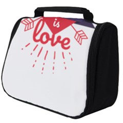 All You Need Is Love Full Print Travel Pouch (big) by DinzDas