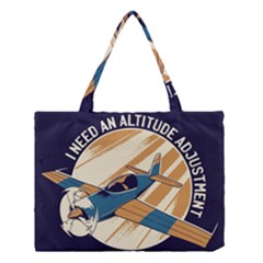 Airplane - I Need Altitude Adjustement Medium Tote Bag by DinzDas