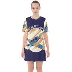 Airplane - I Need Altitude Adjustement Sixties Short Sleeve Mini Dress by DinzDas