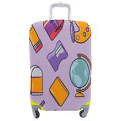 Back To School And Schools Out Kids Pattern Luggage Cover (medium) by DinzDas