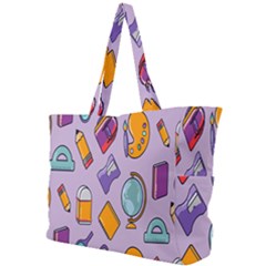 Back To School And Schools Out Kids Pattern Simple Shoulder Bag by DinzDas