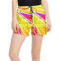 Pop Art Neon Wall Runner Shorts View1