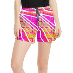 Pop Art Neon Wall Runner Shorts by essentialimage365