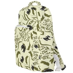 Folk Flowers Art Pattern Floral Abstract Surface Design  Seamless Pattern Double Compartment Backpack by Eskimos