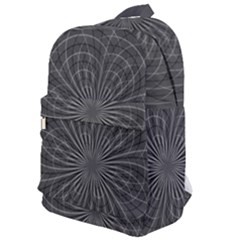 Abstract Spirals, Spiral Abstraction, Gray Color, Graphite Classic Backpack by Casemiro