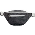 Abstract spirals, spiral abstraction, gray color, graphite Fanny Pack View1