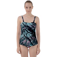 Shallow Water Twist Front Tankini Set by MRNStudios